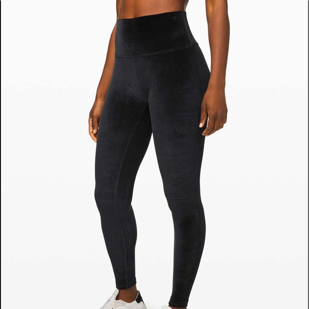 Lululemon Black Velvet Leggings